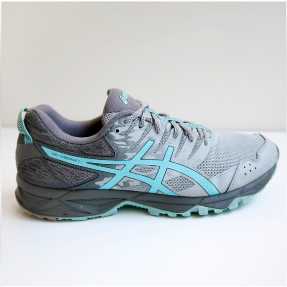 Asics Shoes - ASICS Women's Gel-Sonoma 3 Gray and Turquoise Running Shoes